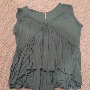 Free people light teal rop